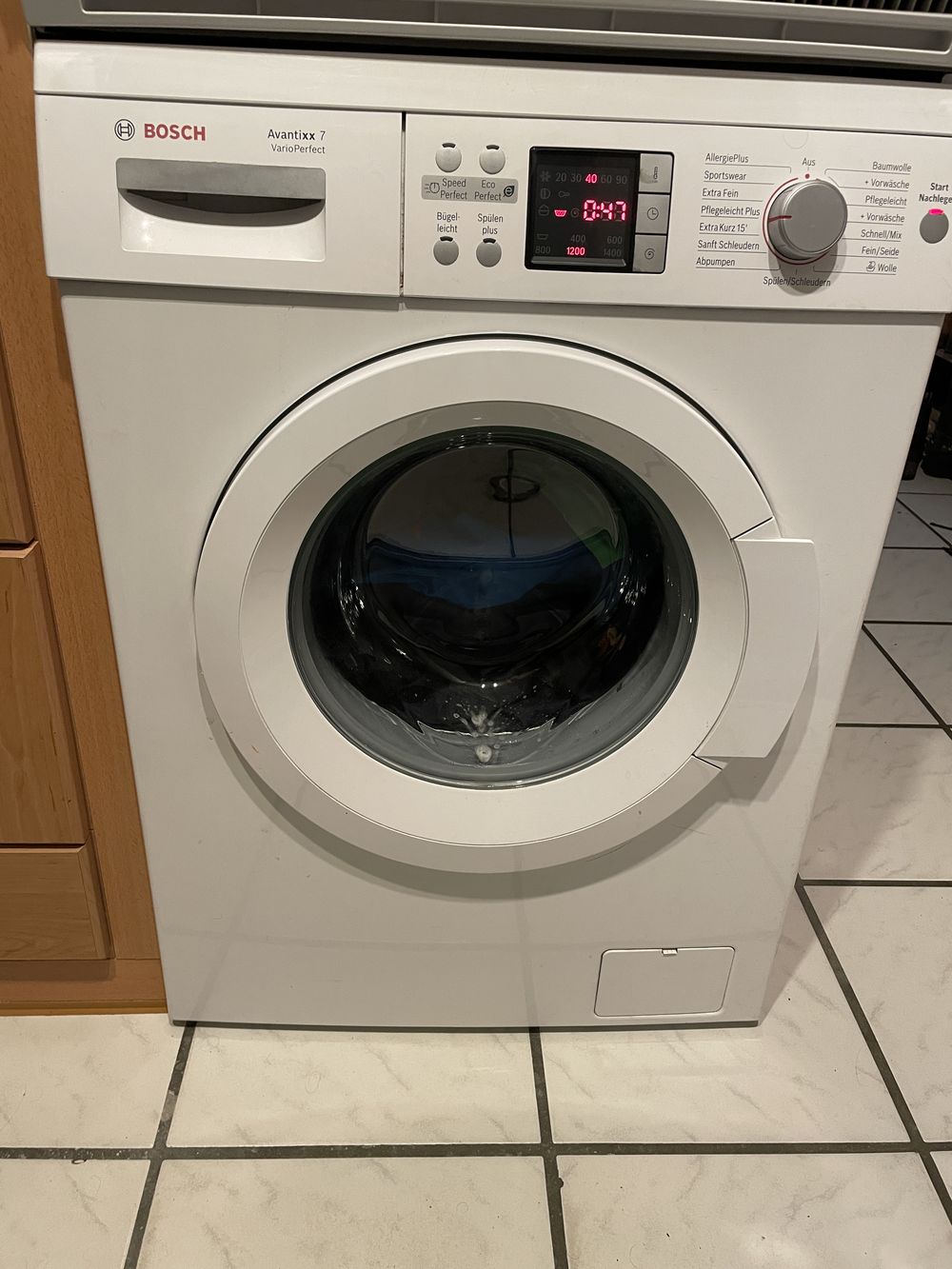 Reparierte Waschmaschine